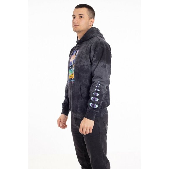 Primitive Skate Apparel Men's Systems Washed Tie Dye Pullover Hoodie Sweatshirt - Picture 6 of 11